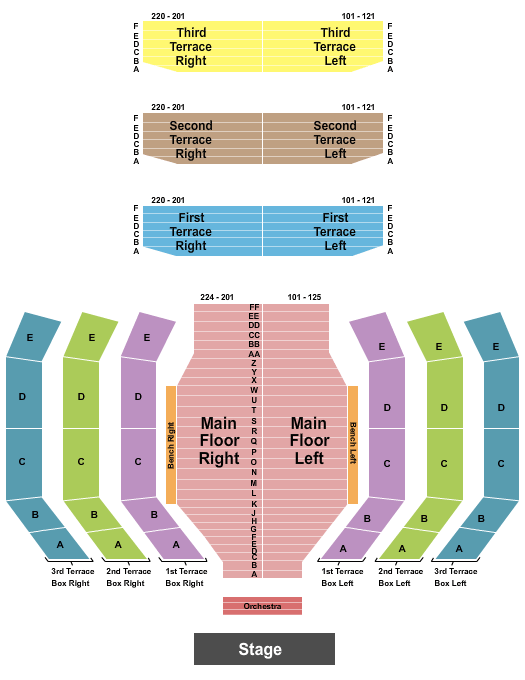 Clowes Memorial Hall The Wiz Seating Chart